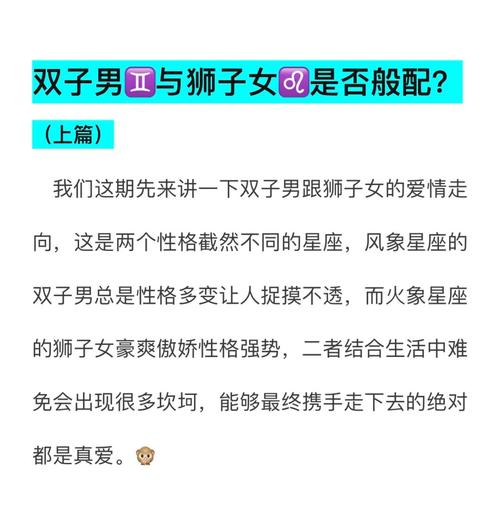 狮子座与双子座的匹配度