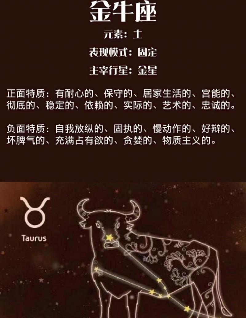 金牛座：稳定与忠诚的结合