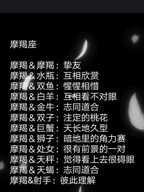 摩羯座的星座图案，探索夜空中的神秘符号