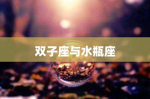 水瓶座什么星座？与水瓶座最配的星座