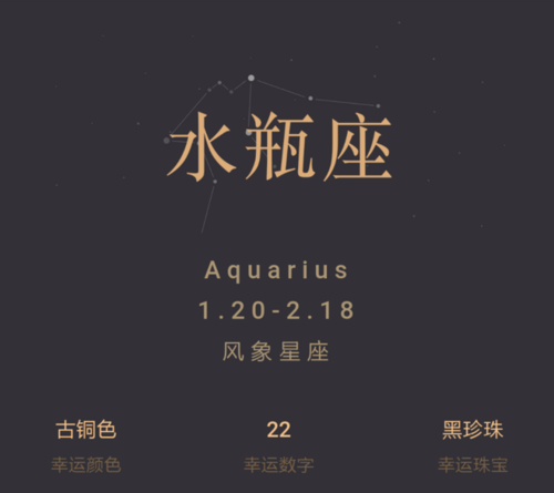 水瓶座的幸运数字