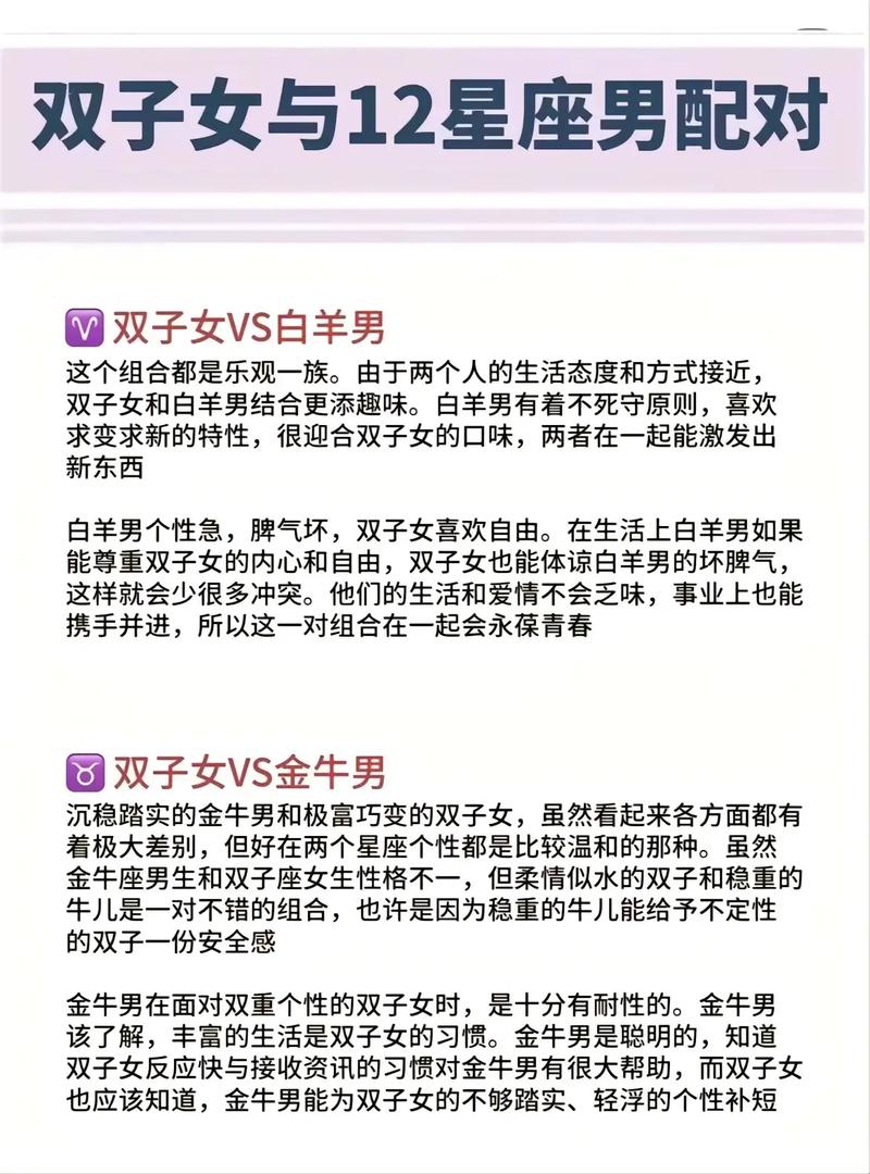 各方面都很合适,唯一宠双子座女的星座都有哪些?