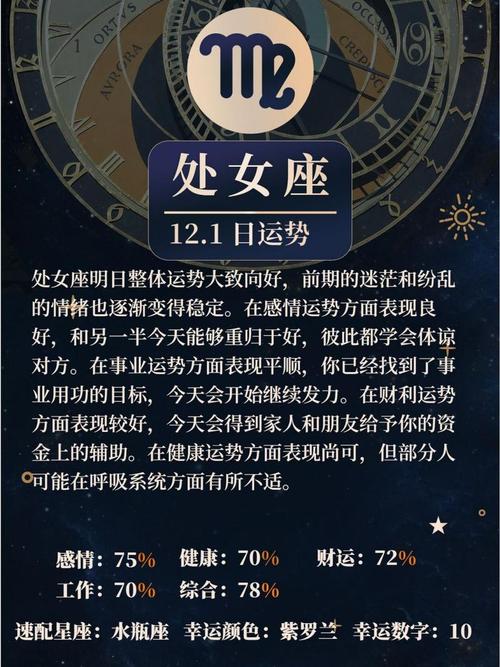 星座运势处女座明日运势查询，处女座明日运势第一星座网