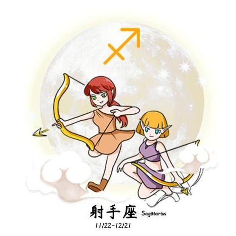 射手座星座人物绘画（射手座的画像怎么画）