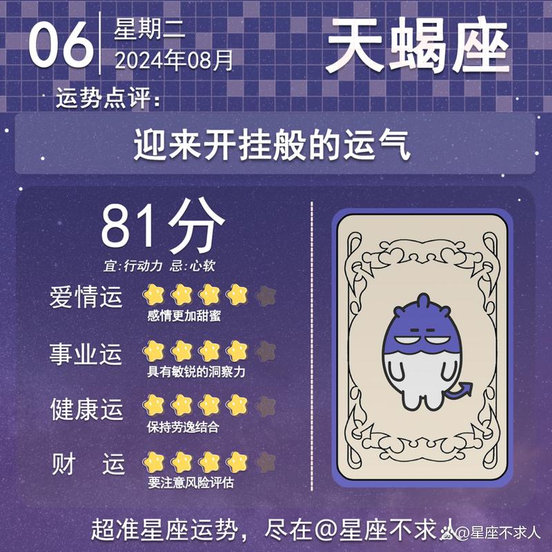 十二星座8月爱情运势