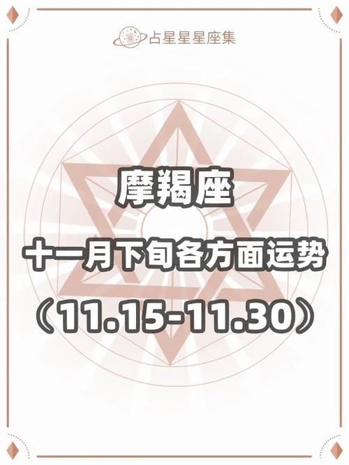 摩羯星座运势12月运势(摩羯座星座运势2024)