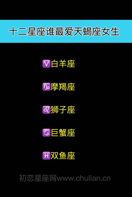 能让天蝎座收心和最容易暗恋的星座有哪几个?