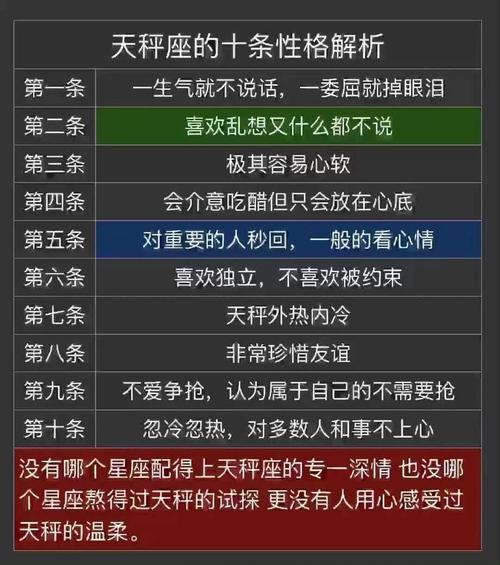 天秤座男性格全面分析