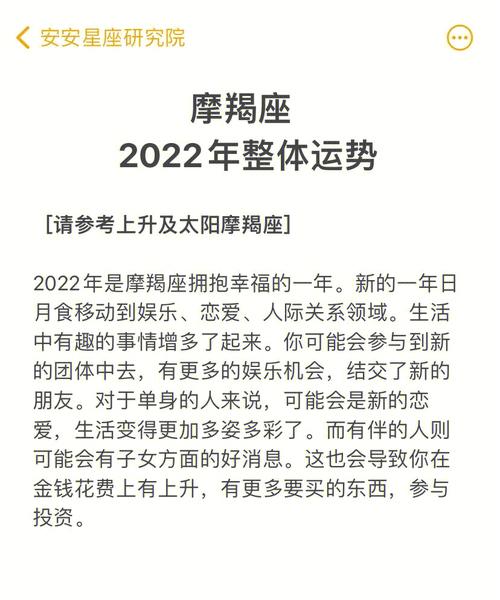 摩羯座2022年下半年运势摩羯座2022年运势如何?