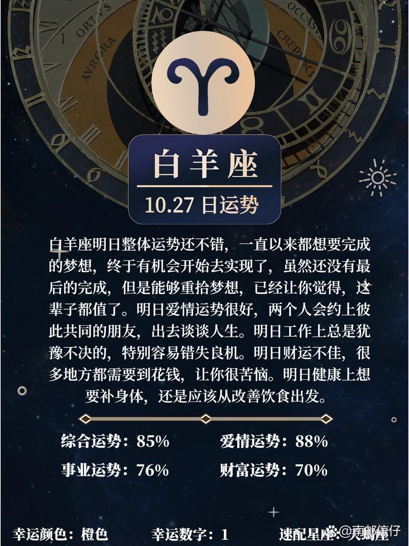 白羊座今日运势