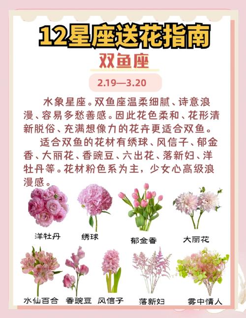 男朋友必知12星座送花指南